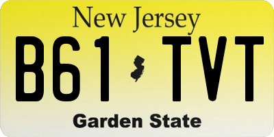 NJ license plate B61TVT