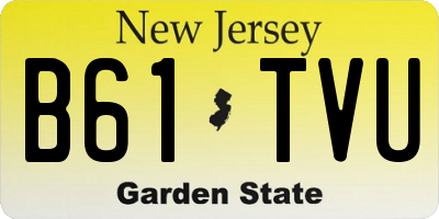 NJ license plate B61TVU