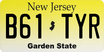 NJ license plate B61TYR