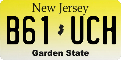 NJ license plate B61UCH