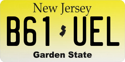 NJ license plate B61UEL
