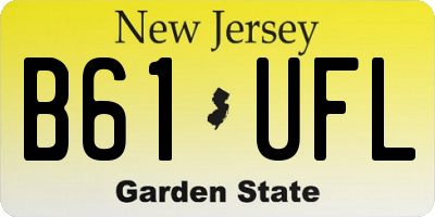 NJ license plate B61UFL