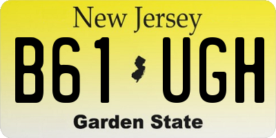 NJ license plate B61UGH