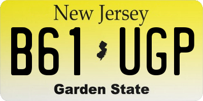 NJ license plate B61UGP