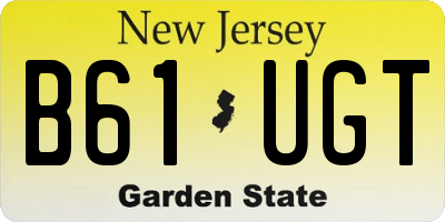 NJ license plate B61UGT
