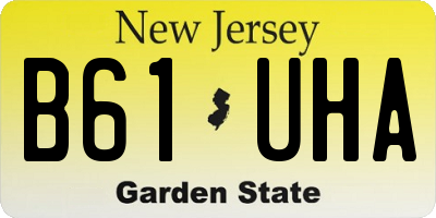 NJ license plate B61UHA