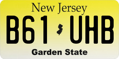 NJ license plate B61UHB