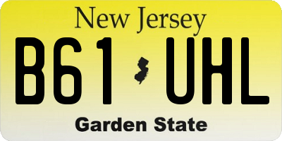 NJ license plate B61UHL