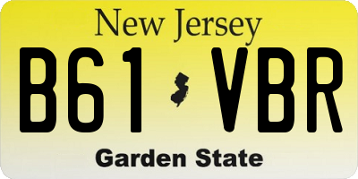 NJ license plate B61VBR