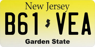 NJ license plate B61VEA