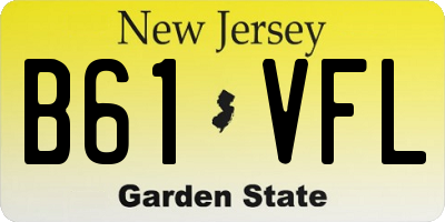 NJ license plate B61VFL