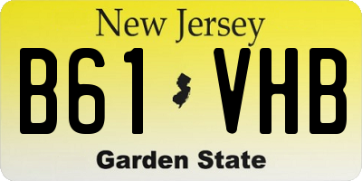 NJ license plate B61VHB