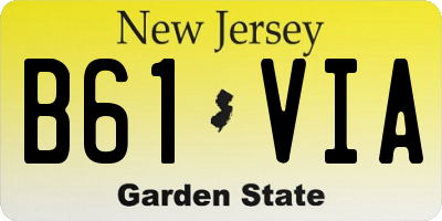 NJ license plate B61VIA