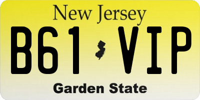 NJ license plate B61VIP