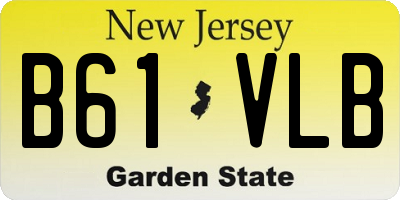 NJ license plate B61VLB