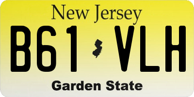 NJ license plate B61VLH
