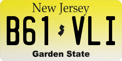 NJ license plate B61VLI