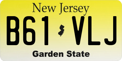 NJ license plate B61VLJ