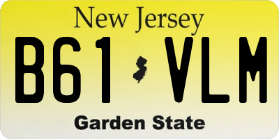 NJ license plate B61VLM