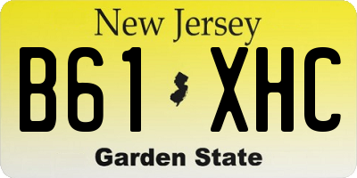 NJ license plate B61XHC