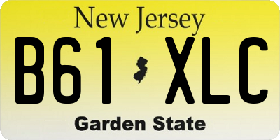 NJ license plate B61XLC