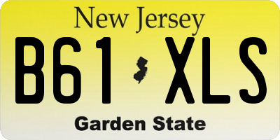 NJ license plate B61XLS