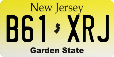 NJ license plate B61XRJ