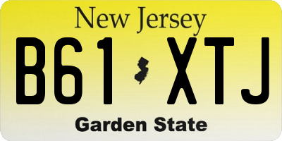 NJ license plate B61XTJ