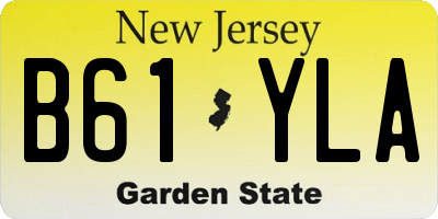 NJ license plate B61YLA
