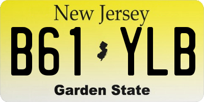 NJ license plate B61YLB