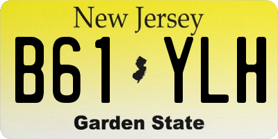 NJ license plate B61YLH