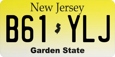 NJ license plate B61YLJ