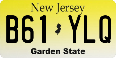 NJ license plate B61YLQ