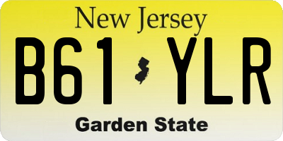NJ license plate B61YLR