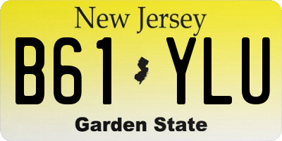 NJ license plate B61YLU