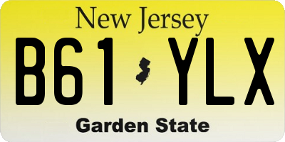 NJ license plate B61YLX