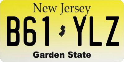 NJ license plate B61YLZ