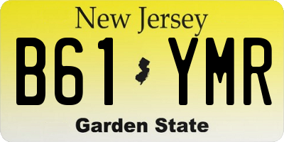 NJ license plate B61YMR