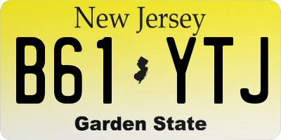 NJ license plate B61YTJ