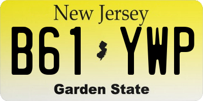 NJ license plate B61YWP