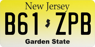 NJ license plate B61ZPB
