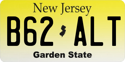 NJ license plate B62ALT