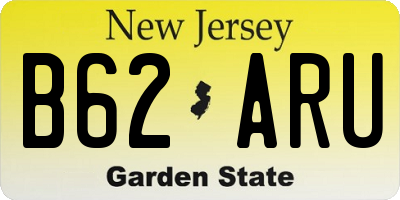 NJ license plate B62ARU