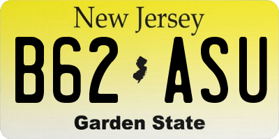 NJ license plate B62ASU