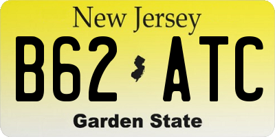 NJ license plate B62ATC