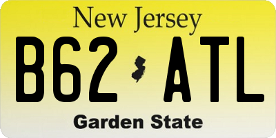 NJ license plate B62ATL