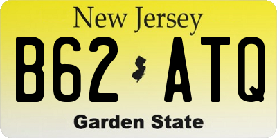 NJ license plate B62ATQ