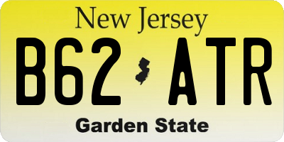 NJ license plate B62ATR
