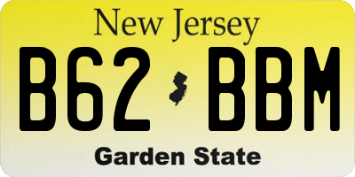 NJ license plate B62BBM