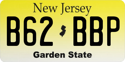 NJ license plate B62BBP